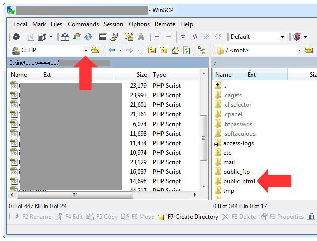 winscp 6 Kako da prebacim sajt sa localhost na hosting cPanel