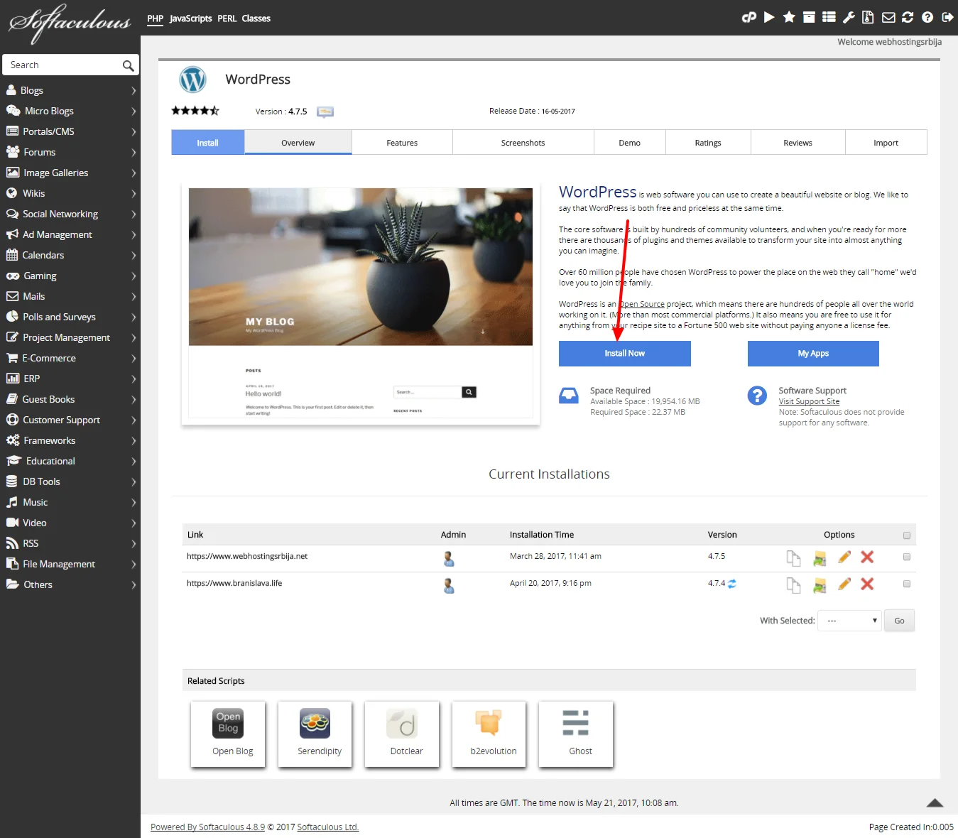 Kako da instliram WordPress? wp2 Kako da instliram WordPress?