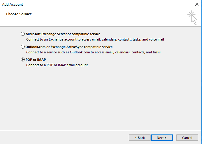 outlook4 Email podešavanje Microsoft Outlook