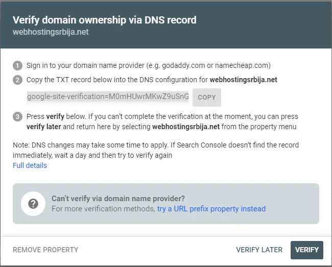 Google search i sitemap prozor2 Google search i sitemap