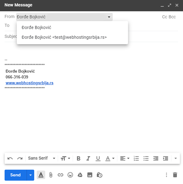 gmail kao email klijent