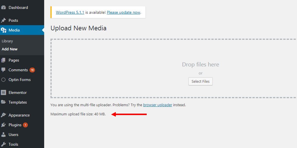 wordpress upload limit 2 The Link You Followed Has Expired rešenje