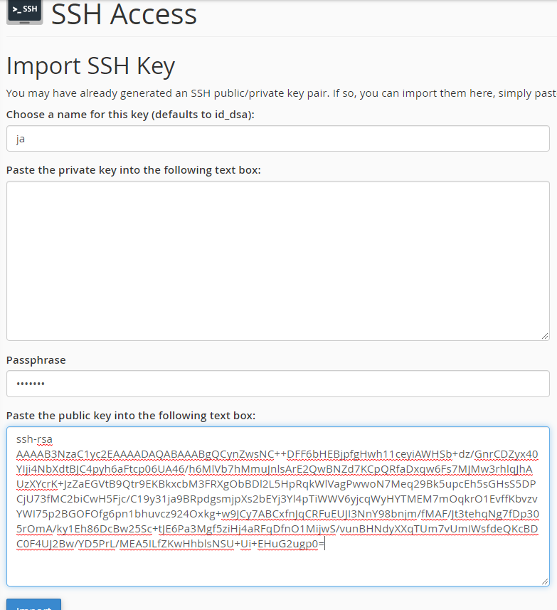 screen5 Kako da se povežete na SSH - cPanel - Bitvise