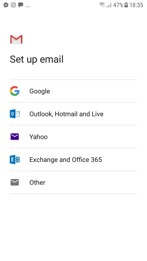 Screenshot 20200313 183525 Podešavanje email klijenta na Android telefonu