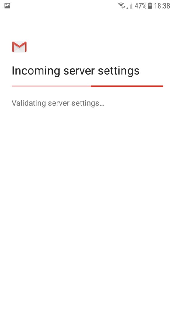 Screenshot 20200313 183810 Podešavanje email klijenta na Android telefonu