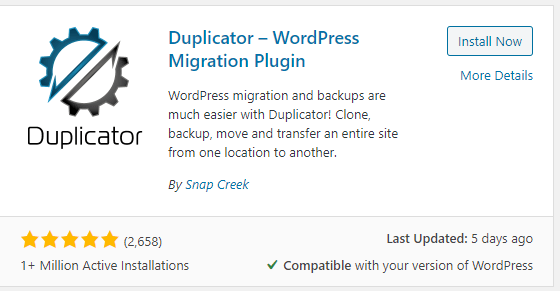 Screenshot 22 Prebacivanje sajta sa localhost na cPanel duplicator