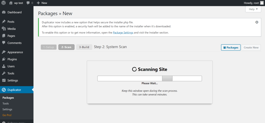 Screenshot 25 Prebacivanje sajta sa localhost na cPanel duplicator