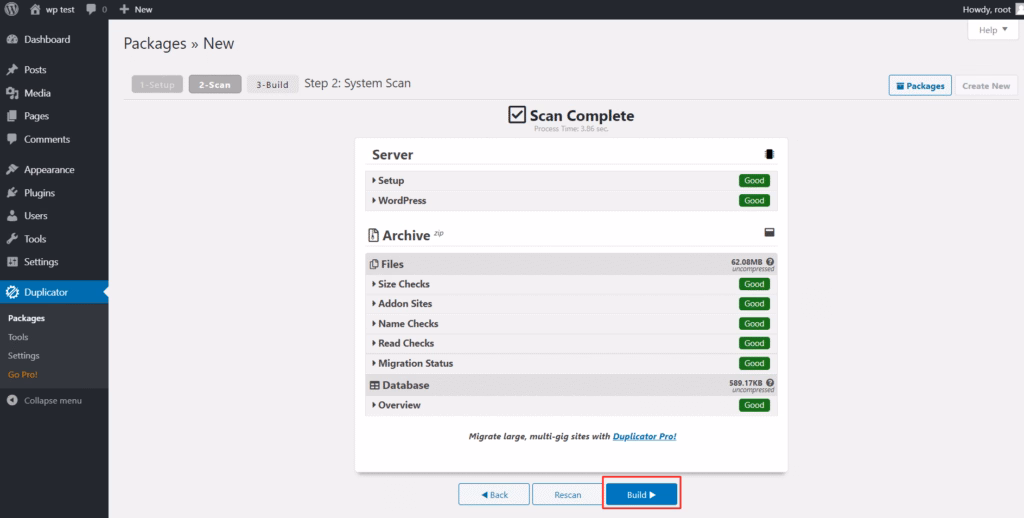 Transfer site from localhost to cPanel duplicator Screenshot 26 Prebacivanje sajta sa localhost na cPanel duplicator