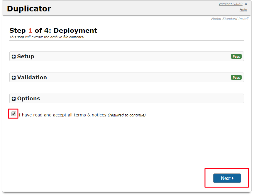 Screenshot 38 Prebacivanje sajta sa localhost na cPanel duplicator