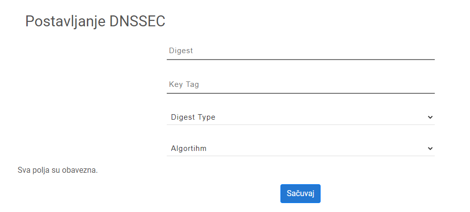 dnssecklijentpanel Kako da podesim DNSSEC?