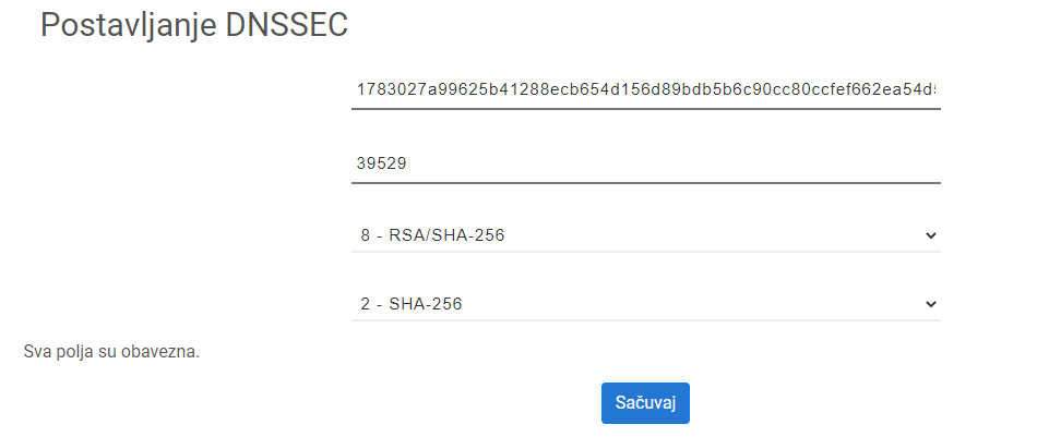 dnssecklijentpanel2 Kako da podesim DNSSEC?