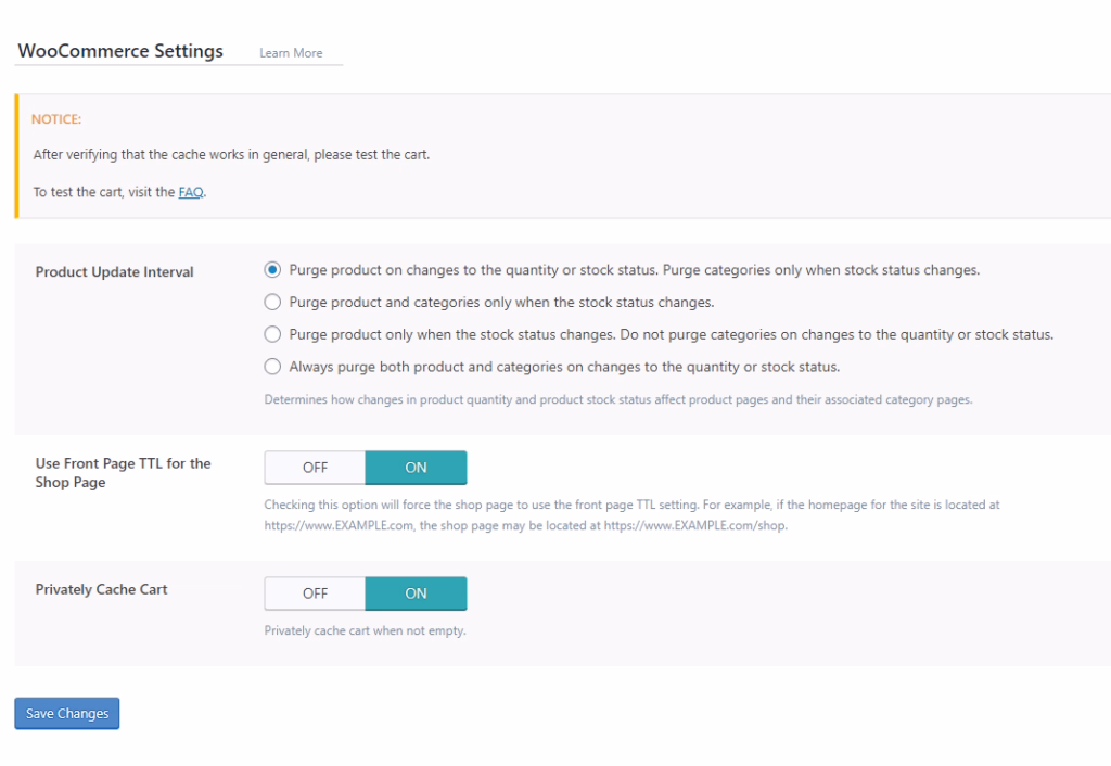 LiteSpeed Cache Settings - WooCommerce litespeed18 LiteSpeed Cache Settings - WooCommerce