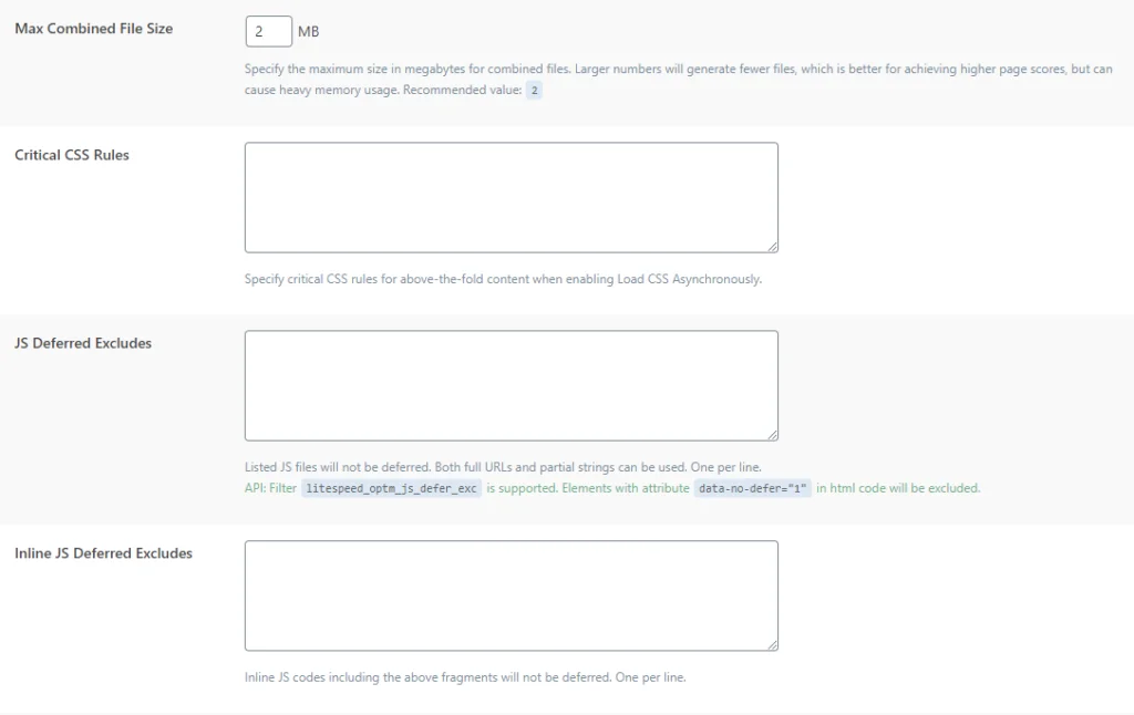 LiteSpeed Page Optimization – Tuning litespeed56 LiteSpeed Page Optimization – Tuning