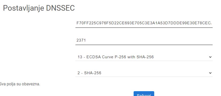 Screenshot 5 Kako da podesim DNSSEC?