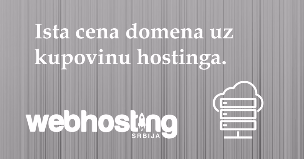 Veća cena domena bez hositnga istacena Veća cena domena bez hositnga