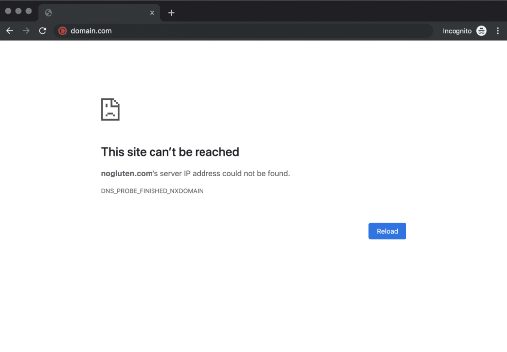 DNS PROBE FINISHED NXDOMAIN error in chrome 1 2 Ne otvara mi cPanel/sajt