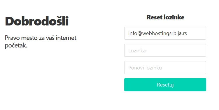 Pristup klijent panelu klijentpanel6 Pristup klijent panelu