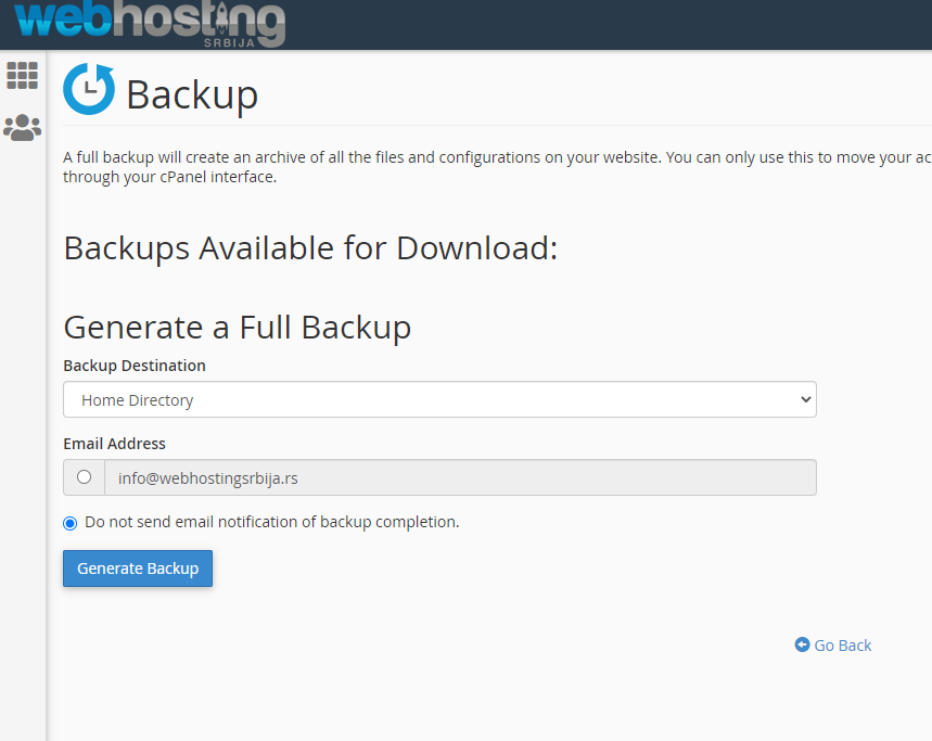 backup3 Ručno backup i restore cPanel