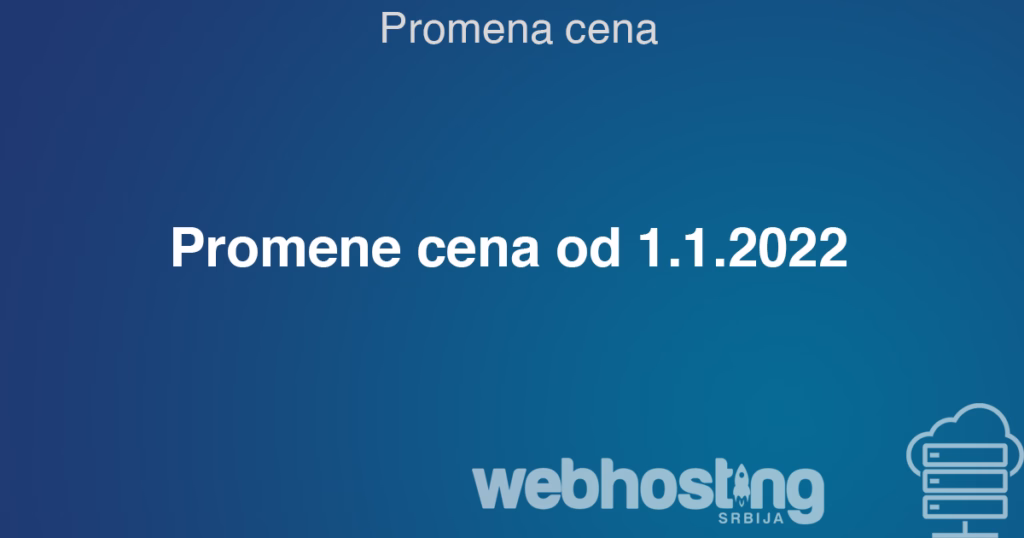 promenacena Promena cena od 1.1.2022