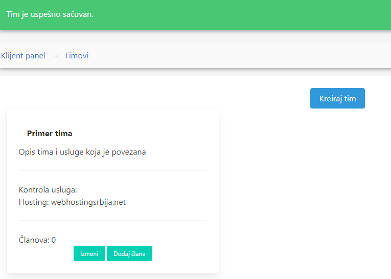 timovi3 Kako da kreirate Tim