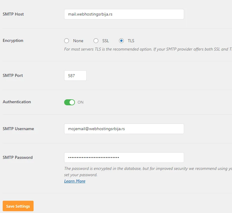 SMTP i WordPress smtp2 SMTP i WordPress