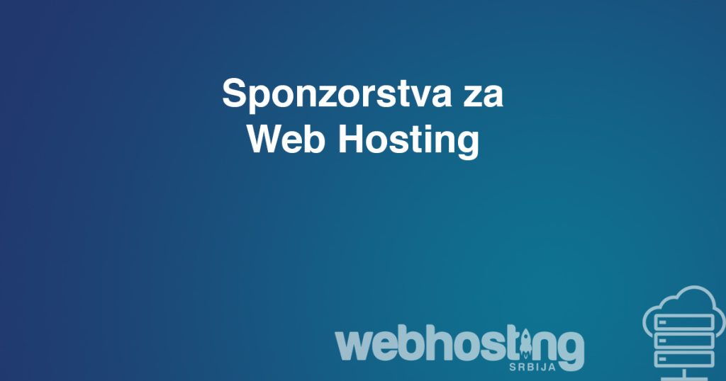 sponzorstva za web hosting