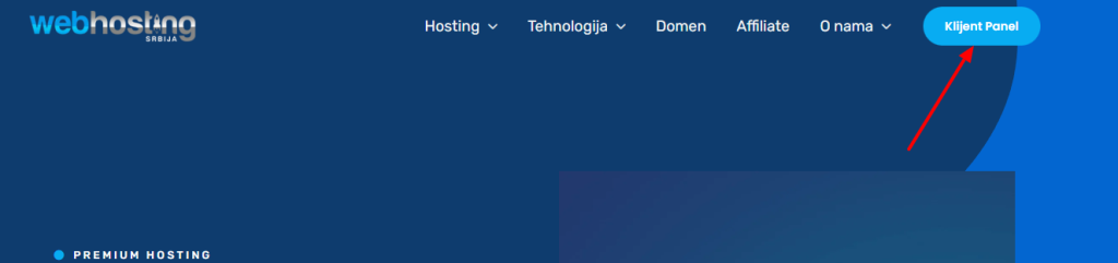 Web Hosting Srbija Pristup klijent panelu