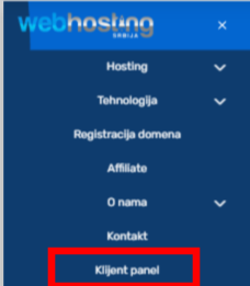 mobilnimeni Pristup klijent panelu