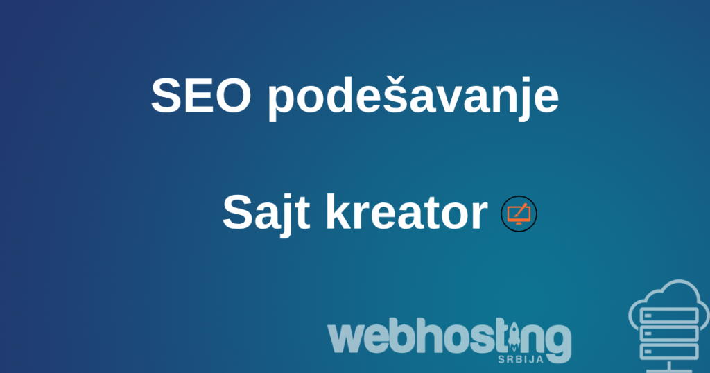 seopodesavanje SEO u Sajt kreatoru