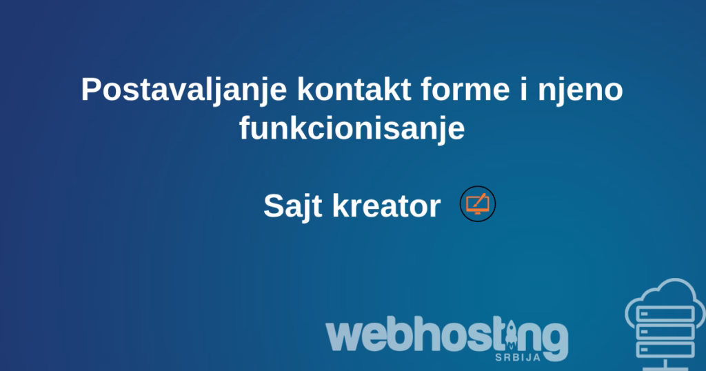 Postavljanje kontakt forme posatavljanjekontaktforme Postavljanje kontakt forme