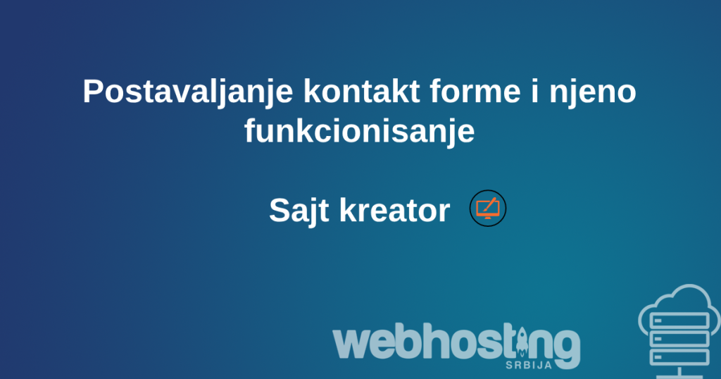 posatavljanjekontaktforme Postavljanje kontakt forme