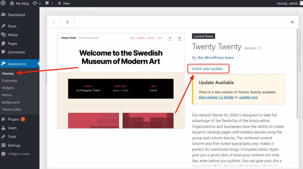 How do I update WordPress? autoupdate theme Kako da ažuriram WordPress
