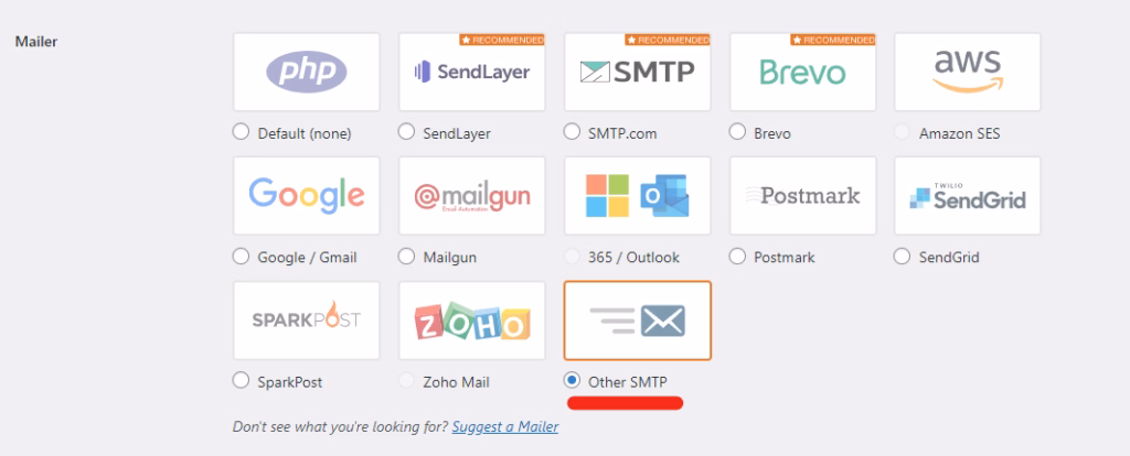 SMTP and WordPress smtp other SMTP i WordPress