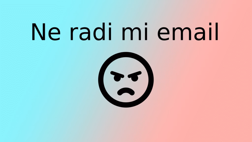 neradiemail Problem sa emailom