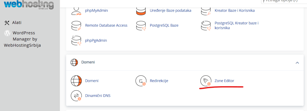 cPanel DNS podešanja Google Gsuite bivši Workspace cpanel zoneeditor cPanel DNS podešanja Google Gsuite bivši Workspace