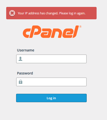 cpanel cache issue2 Rešavanje problema sa izlogovanjem iz cPanel-a zbog promene IP adrese