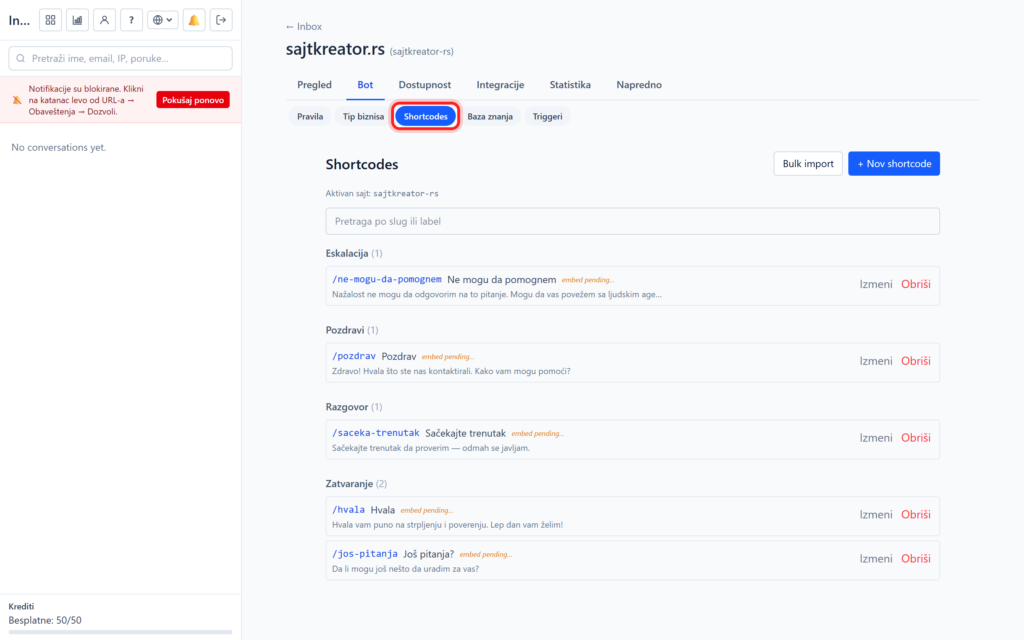 ai chatbot brzi tab 20260912b Brzi odgovori i proaktivni triggeri u AI chatbotu